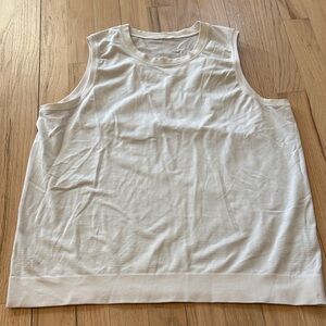 Lululemon Athletica White Swiftly Relaxed  Tank Top